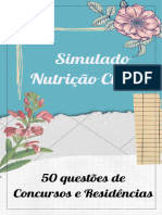 Caderno de Questões Nutrição Clínica - 50 Exercícios