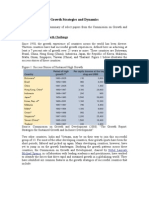 Growth Strategies and Dynamics: The Nature of The Growth Challenge