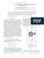 Vance Wong and Mark A. Ratner - Gradient and Nongradient Contributions To Plasmon-Enhanced Optical Forces On Silver Nanoparticles