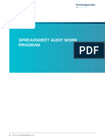 Spreadsheet Audit Work Program - 0