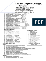 Sggestion For HSC 2025