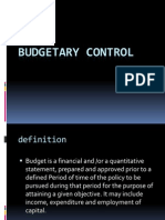 Budgetary Control