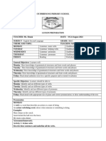 Week 6 VERBS English Lessn PLN GRD 4,5