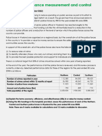 Section E - Performance Measurement and Control