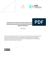 Diagnóstico de Comunicación Institucional y Planificación de Relaciones Públicas para La Cámara de Industrias de La Salud