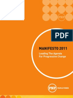 Manifesto 2011: Leading The Agenda For Progressive Change