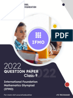 IFMO Class 9 2022 Question Paper