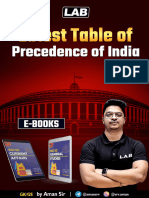 Latest Table of Precedence of India