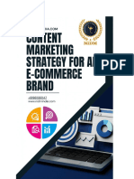 Content Marketing Strategy For An E-Commere Brand