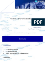 Gestion Active Vs Passive