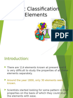 Chapter 5 Periodic Classification of Elements