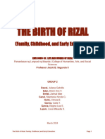 Written Report - Rizal's Childhood - Group 2