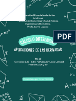 Aplicaciones de Las Derivadas