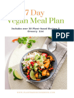 7 Day Vegan Meal Plan