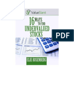 16 Ways To Find Undervalued Stocks