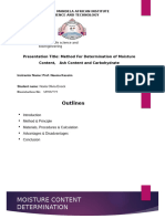 aNALYSIS OF Food QUALITY