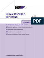 Notes On Human Resource Reporting (Accounting)