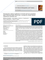 Intraoperative Epidural Application of Steroid and Local Anaesthetic Agent Following Lumbar Discectomy