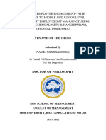 Study On Employee Engagement - With Reference To Middle and Junior Level Management Employees at Manufacturing Industry, Chennai, Tamilnadu