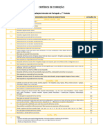 Avaliação Intercalar - 1.º Período (Critérios de Correção)