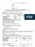 Exercice 3 Seuil de Rentabilite