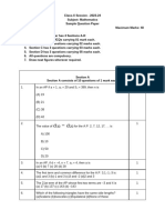 Class X AUGUST 2023 Class 10th Maths TEST CH5 - ARITHMETIC PROGRESSION and CH6-TRIANGLES