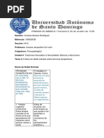 Diario de Doble Entrada Sobre Diferentes Técnicas Terapéuticas