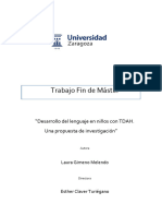 Desarrollo de Lengaje en Niños Con Tdah