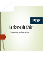 Le Tribunal de Christ