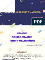 Raven's Progressive Matrices Assessment 