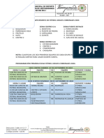 Programacion Primera Fecha Juegos Comunales Futbol