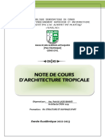 Cours D'architecture Tropicale 2023