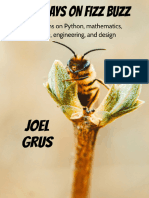 Joel Grus - Ten Essays On Fizz Buzz - Meditations On Python, Mathematics, Science, Engineering, and Design (2019, Leanpub - Com) - Libgen - Li