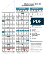 Calendrier Scolaire 2024 2025 Graphique