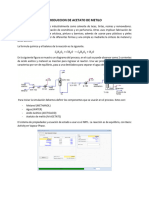 Produccion de Acetato de Metilo