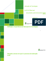 Aula 3 Valoração de Tecnologias