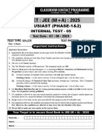 Iit-Jee (Mains) Enthusiast Phase-1&2 It-5 07-08-2024 SC