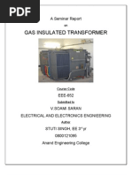 Gas Insulated Transformer: A Seminar Report