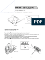 Important Service Guide: Mode Switch (Program Switch) Assembly Point