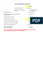 Solar Hot Water Energy Saving and Payback Calculations