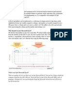 Excel Notes