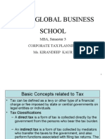 Amity Global Business School: MBA, Semester 3 Corporate Tax Planning Ms. Kirandeep Kaur