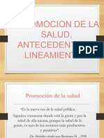 Promoción de La Salud Historia y Lineamientos 2020