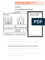 D1 A1 FICHA COM. Entrevistamos para Recoger Información Sobre Una Receta Saludable