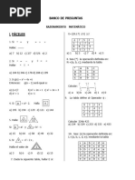 Banco Razonamiento Matemático