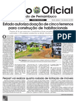 Estado de Pernambuco: Estado Autoriza Doação de Cinco Terrenos para Construção de Habitacionais