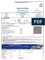 Vande Bharat Exp Chair Car (CC) : Electronic Reservation Slip (ERS)