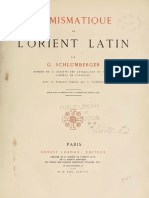 Numismatique de L'orient Latin / Par G. Schlumberger