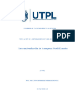 Proyecto de Internacionalizacion Nestle Ecuador