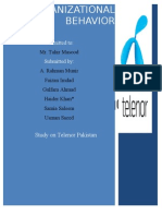 Organizational Behavior Project On Telenor